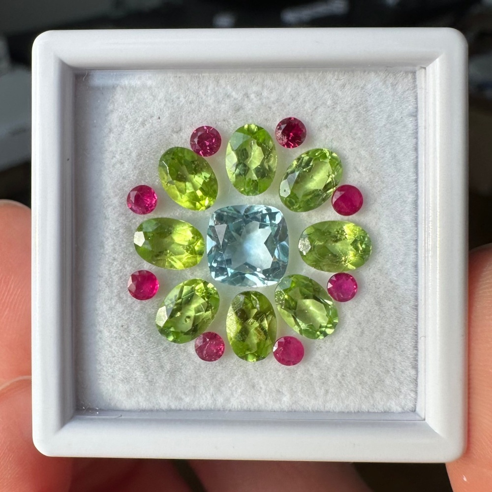 ✨ BESPOKE HALO 10.555 ctw Gemstone Kit 💎 Ready to Set